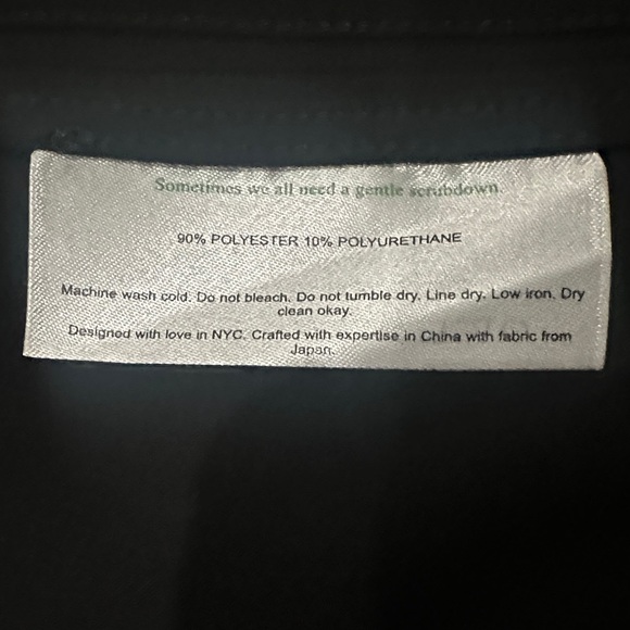 MM Lafleur The Moreland Travel Origami Tech Blazer Black Size 12 - Picture 4 of 7